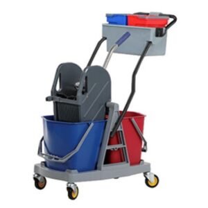 Plastikinis 2x18l kibirų vežimėlis (Komplektas)